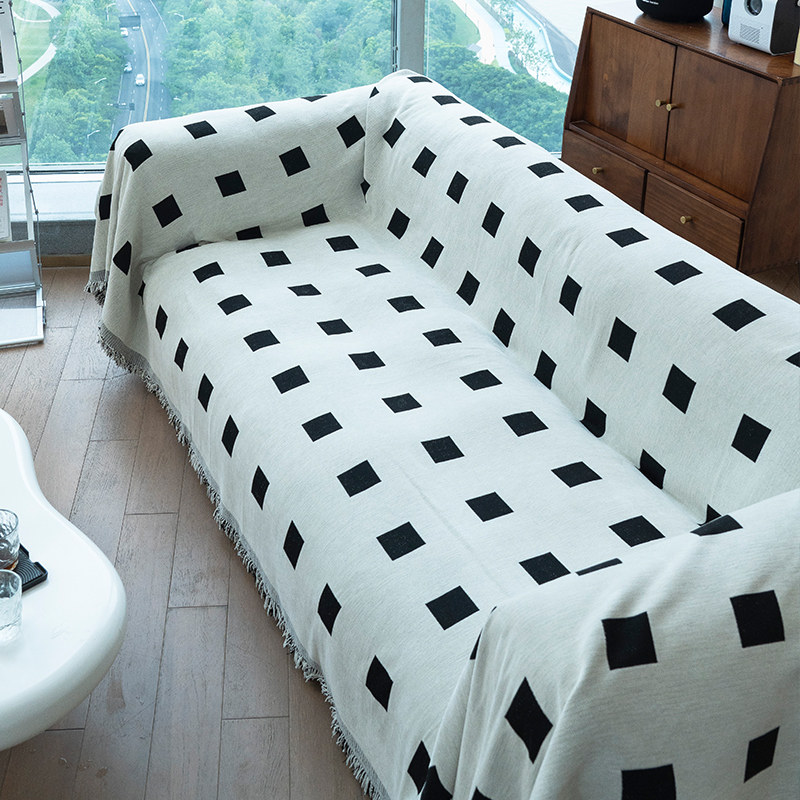 简约奶油风沙发巾盖毯万能全盖夏天款沙发盖布ins防滑沙发套罩,居家布艺,沙发垫,淘宝优惠券,粉丝福利购,淘宝优惠卷