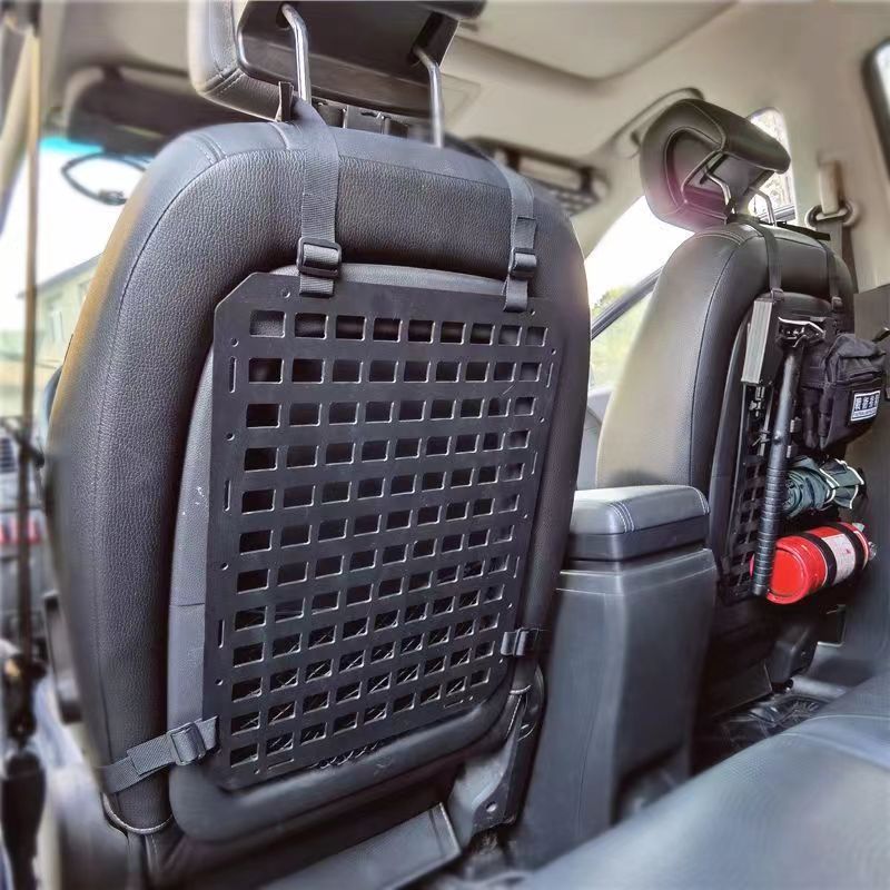 车载战术挂板汽车座椅越野车改装置物板Molle车载战术座椅挂板