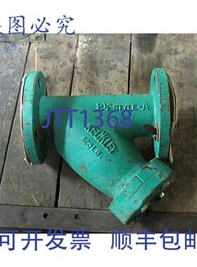 原装供应KECKLEY 威氏 Y 型过滤器阀门 125 磅 A 型 2-1/2 英寸 4