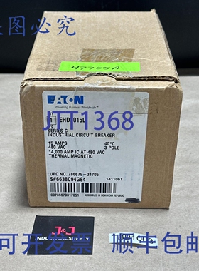 原装供应- Cutler Hammer / EHD3015L Ser C 14k 工业断路器