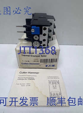 原装供应进口-卡特勒-汉默，C316FNA3F系列A2热过载继电器
