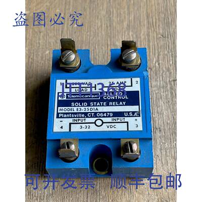 现货供应TELEMECANIQUE ALLIED CONTROL 型号 E3-25D1A 固态继电