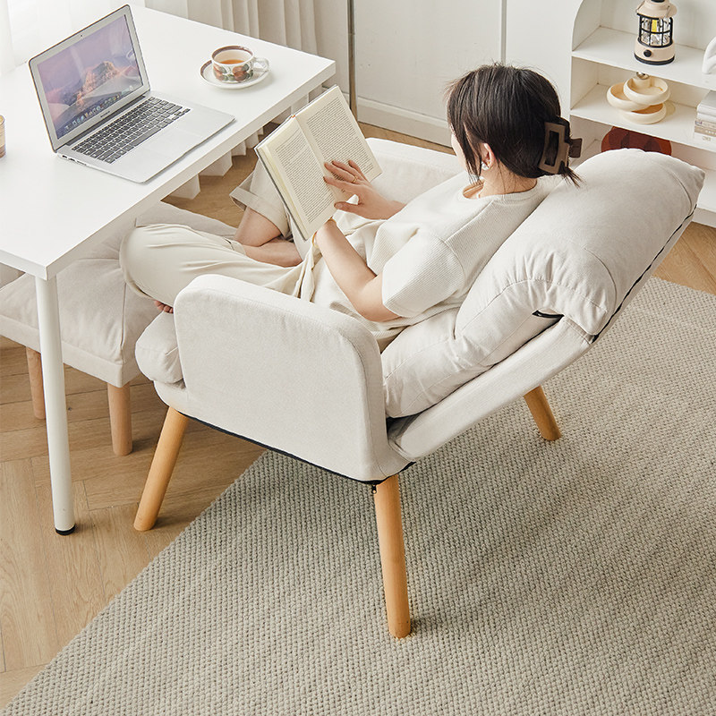 电脑椅单人沙发椅办公家用舒适懒人可坐可躺宿舍书房久坐舒服椅子