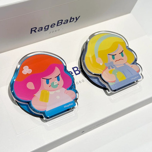 定制滴胶亚克力磁吸手机气囊支架背贴明星演唱会应援周边物料