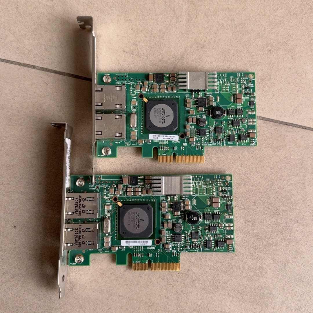 博通BCM5709C双网口千兆网卡,PCI-E接口