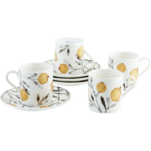 Michael Aram石榴瓷质咖啡杯带蝶套装下午茶茶具茶杯奶茶杯套装