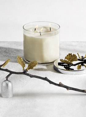 Michael Aram手工制作蝴蝶银杏香薰蜡烛灭烛罩灭烛器生日礼物礼盒