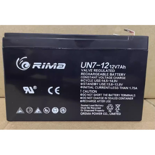 RIMA瑞玛蓄电池UN7-12 12V7AH12AH直流屏电梯松闸UPS电源消防主机