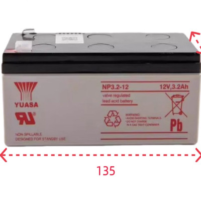 YUASA汤浅蓄电池NPH3.2-12 12V3.2AH三菱电梯应急消防主机门禁