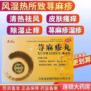 龙泰 荨麻疹丸9袋/盒湿疹皮肤瘙痒除湿止痒清热祛风荨麻疹荨麻疹