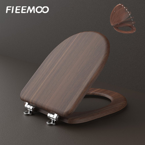 实木马桶盖家用通用缓降静音防水