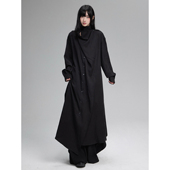 大衣 外套秋冬日系复古排扣西装 FG721 原创小众高级感黑色风衣长款