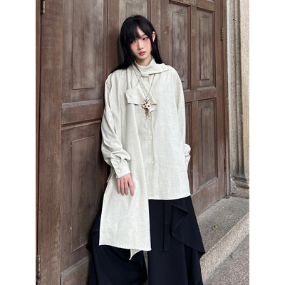 新中式长袖设计感小众衬衫
