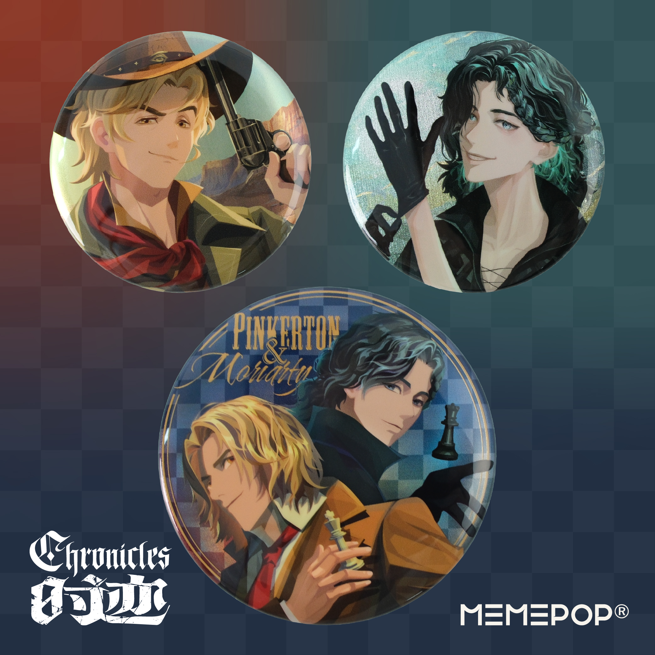 迷因水母平克顿吧唧MEMEPOP官方原创时迹系列银葱镭射吧唧58mm