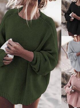 Mediu lengt loose kni sweater jacket中长款宽松针织衫毛衣外套