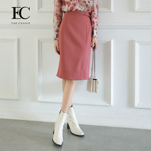 装 新款 奕辰春季 饰腰袢半身裙高腰简约百搭包臀裙 商场同款