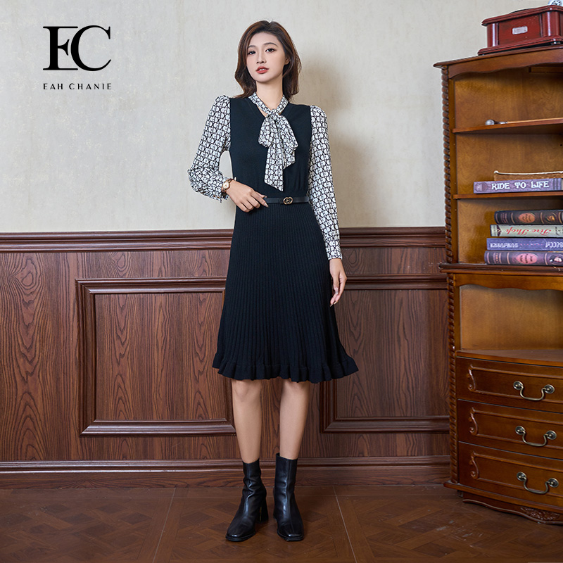 奕辰法式优雅减龄连衣裙