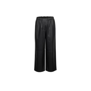 THEEASE舒适派A级绵羊皮裤 黑色高级感柔软挺阔有型女直筒休闲长裤