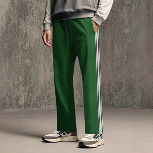 Flannel loose-fitting sports pants灯芯绒条纹宽松休闲运动长裤