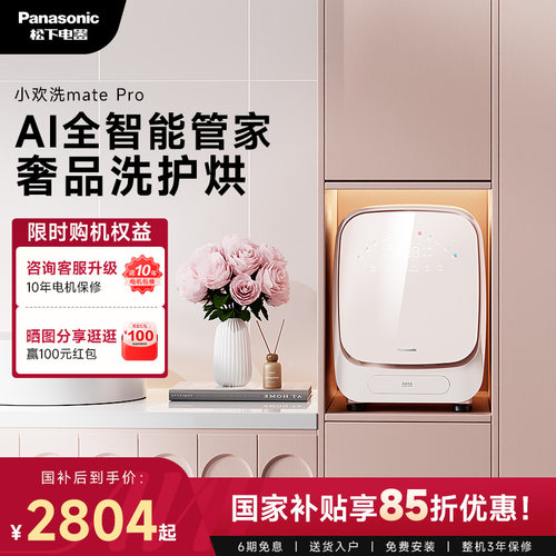 松下小欢洗matepro内衣裤洗衣机全自动迷你小型婴儿洗烘一体机