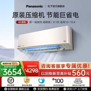 松下双排大一匹空调挂机家用新一级能效变频冷暖两用除菌LG9KQ10N