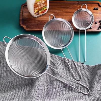 Large Stainless Steel Strainer for Home Use, Suitable for Fi