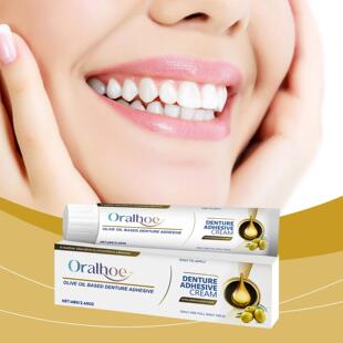 ORALHOE Denture Adhesive: Secure and natural fitting denture