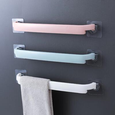 Creative No-Drill Traceless Bathroom Towel Bar, Toilet Stora