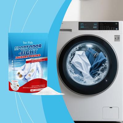 JUE FISH Laundry Detergent Powder - Gentle Cleaning, Stain R