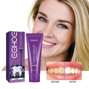 EELHOE Purple Toothpaste for Deep Cleaning, Freshening Breat
