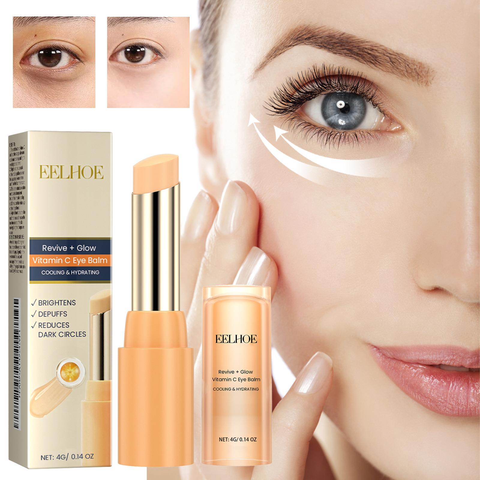 EELHOE Vitamin C Eye Cream Stick - Reduces Dark Circles, Fin
