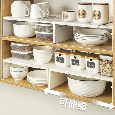Scalable kitchen storage rack, countertop cabinet interior s