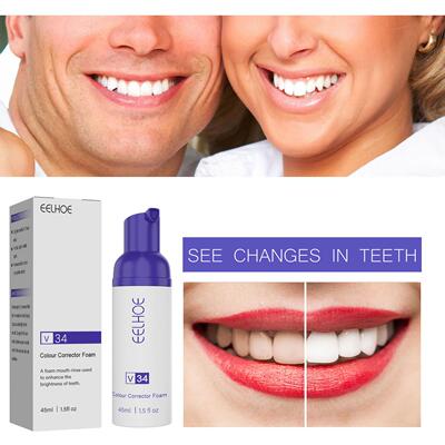 EELHOE V34 Foaming Whitening Toothpaste - Cleans Tartar, Yel