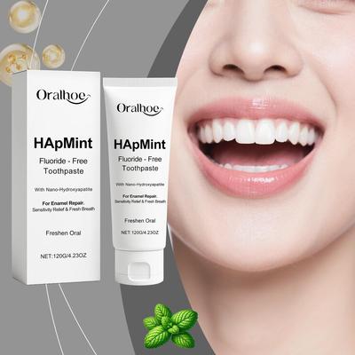 ORALHOE Fresh Mint Toothpaste - For Gum Care, Cleaning Yello