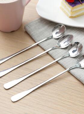 Long-handled stainless steel stirring rod, mini spoon, smoot