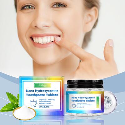 ORALHOE Peppermint Toothpaste Tablets - Portable Dental Care