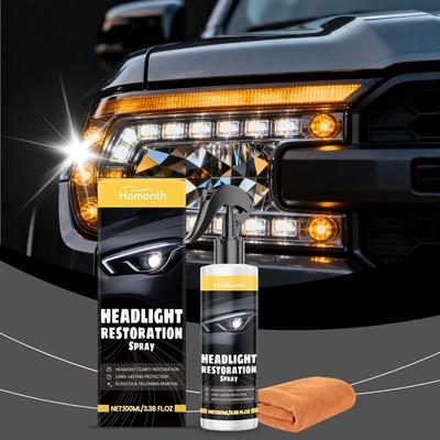 HOMONTH Headlight Care Kit - Daily Maintenance, Blackening,