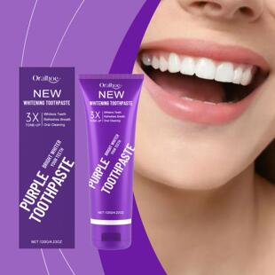ORALHOE Purple Toothpaste for Daily Gentle Care, Stain and O