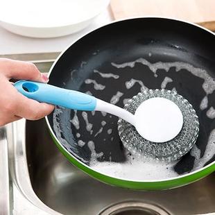 Handle Kitchen Cleaning Brush Long New with Colorful