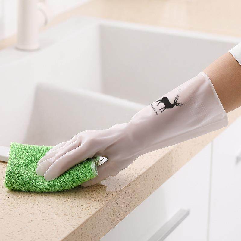 PVC household dishwashing silicone gloves, autumn kitchen cl