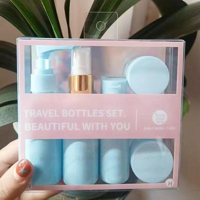 Travel Cosmetic Refillable Bottles Set - Includes Spray Bott