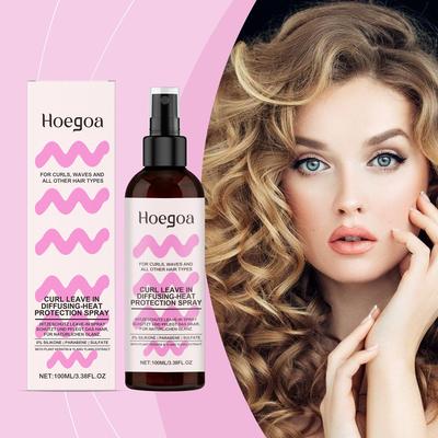 HOEGOA Curly Hair Care Spray provides a natural shine, moist