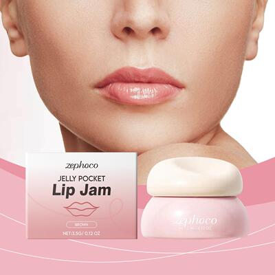 ZEPHOCO Brown Jelly Moisturizing Lip Balm - Nourishes and hy