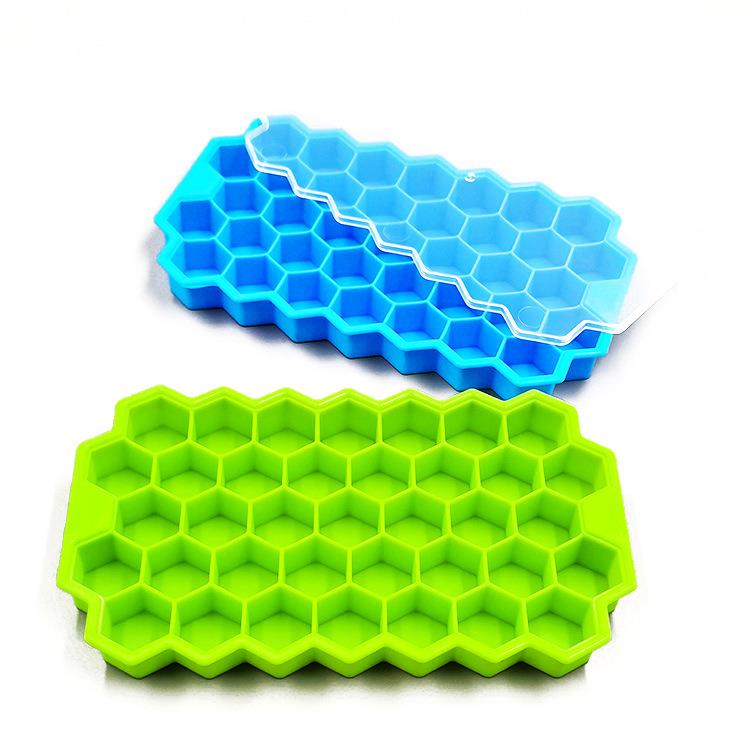 37-cell honeycomb silicone ice tray, creative silicone ice c
