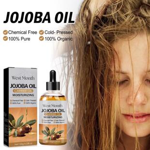 West&Month Jojoba Oil Hair Treatment - Gently Nourishes the