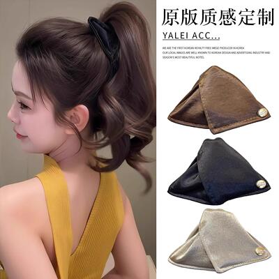 Triangle Satin Hair Clip for Women, 2025 New High-End Design