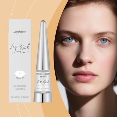 ZEPHOCO Hydrating Nourishing Lip Oil - Deep Moisturizing, Pl