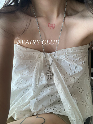 轻奢闪钻十字架项链男女日韩嘻哈锆石吊坠小众高级感情侣项链百搭