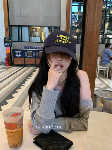 韩版立体刺绣棒球帽女蓝色显脸小撞色鸭舌帽子大头围透气遮阳帽女