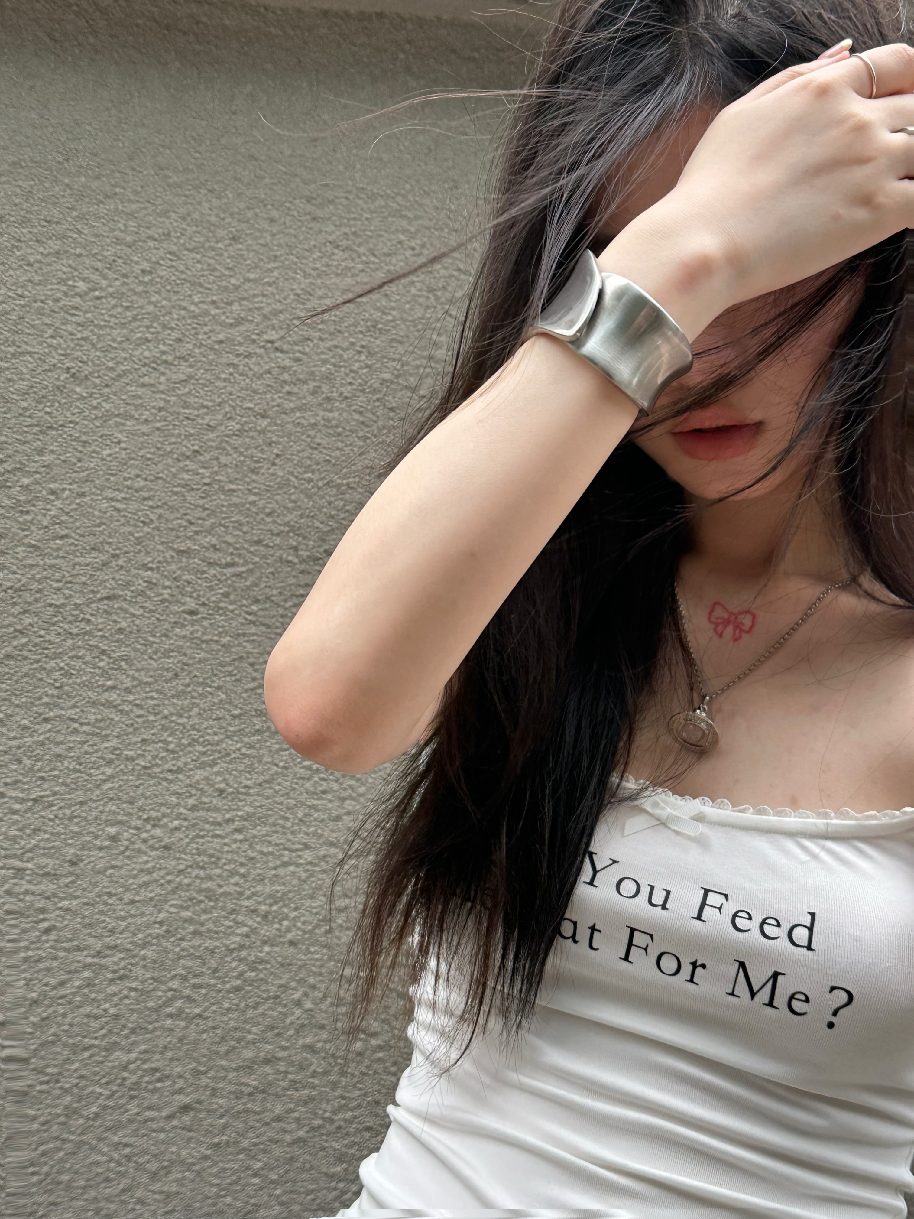 ins风女拉丝质感手环百搭